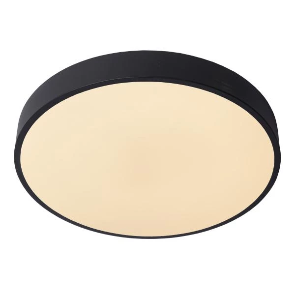 Lucide UNAR - Flush ceiling light - Ø 39,5 cm- LED 3 StepDim - 1x24W 2700K - Black - detail 1